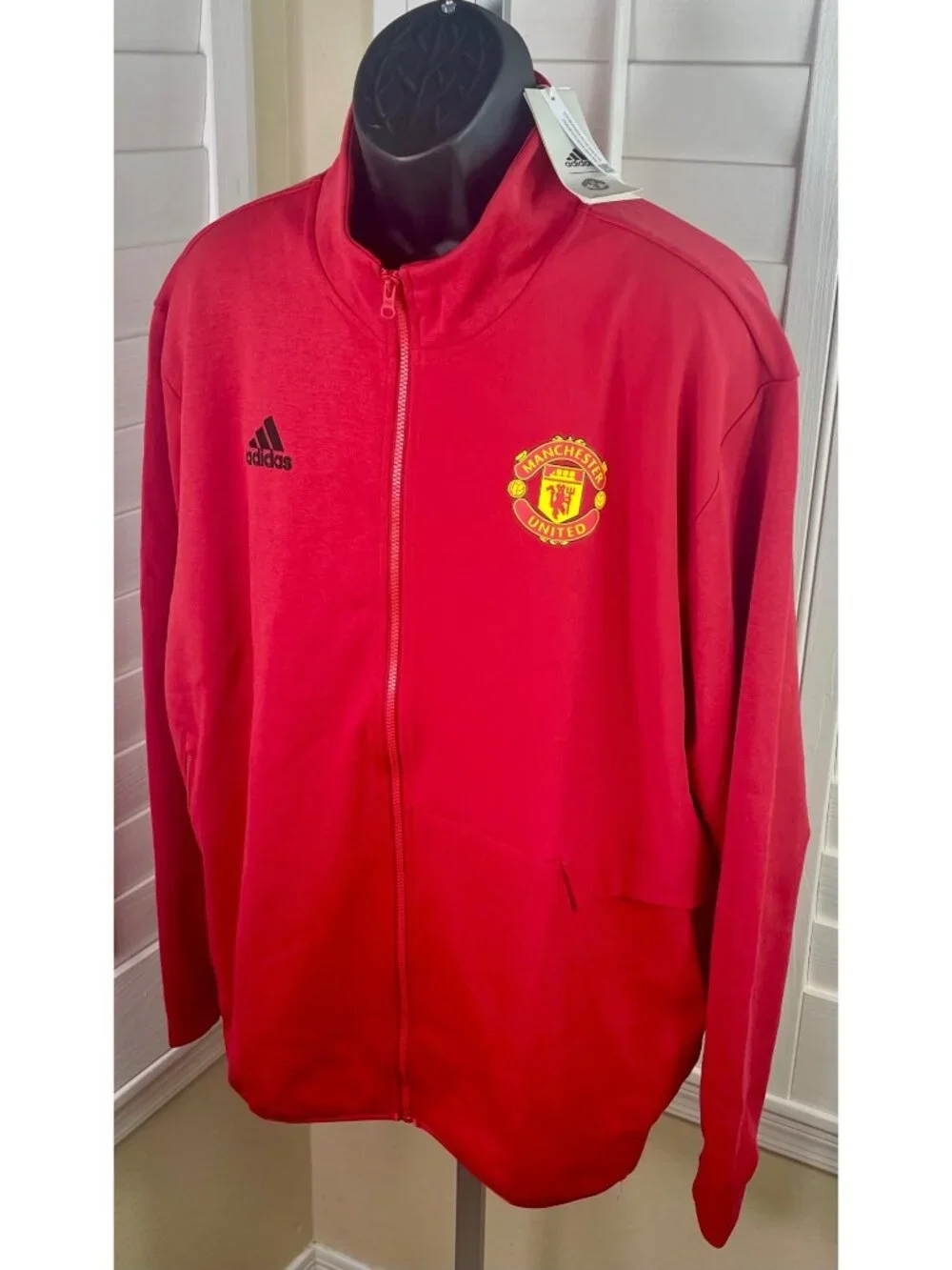 Adidas Manchester United FC Anthem Real Red Track Jacket IA8564, Men’s 2XL - NWT